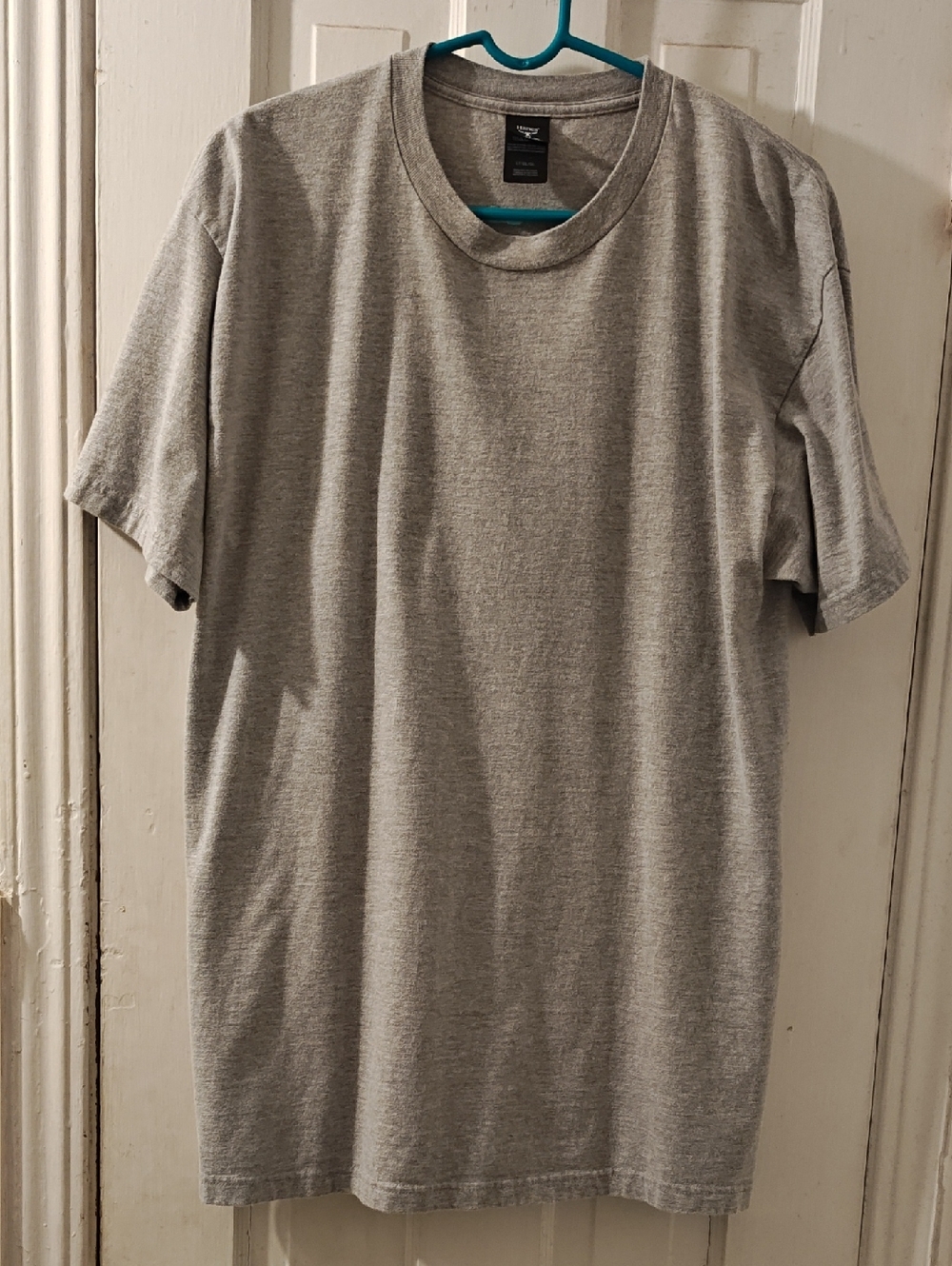 Hanes Men's Short Sleeve Crewneck T-Shirt - Heather Gray, Large